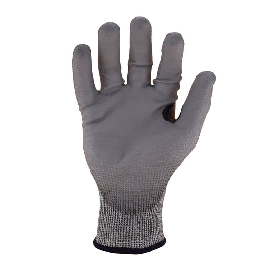 18-Gauge Seamless HPPE-Blended, ANSI A4 Cut Resistant Work Gloves with a PU Palm Coating, Low-Profile TPR Knuckle/Finger Guards and Nitrile Reinforced Thumb Crotch | BW4030