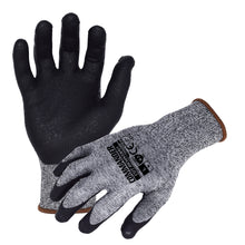  13-Gauge HPPE Blended, ANSI A3 Cut Resistant Gloves with a Textured-Foam Nitrile Palm Coating | AZNBR009