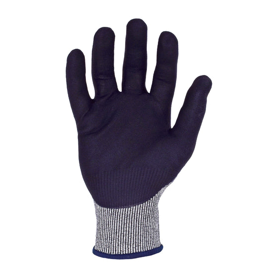 18-Gauge Seamless HPPE-Blended, ANSI A4 Cut Resistant Work Gloves with a Dura-Foam Nitrile/PU Palm Coating and Low-Profile TPR Knuckle/Finger Guards | BW4050
