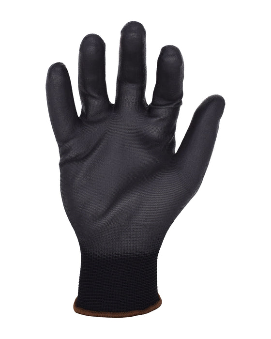 13-Gauge Seamless Black Nylon Glove with Polyurethane Palm Coating | CM2000