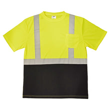  Hi-Vis, ANSI Type R, Class 2, Black Bottom, Short Sleeve T-Shirt | SSTLB