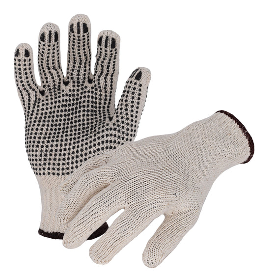 Seamless Cotton/Polyester Glove with PVC Palm and Finger Dots | ST55101